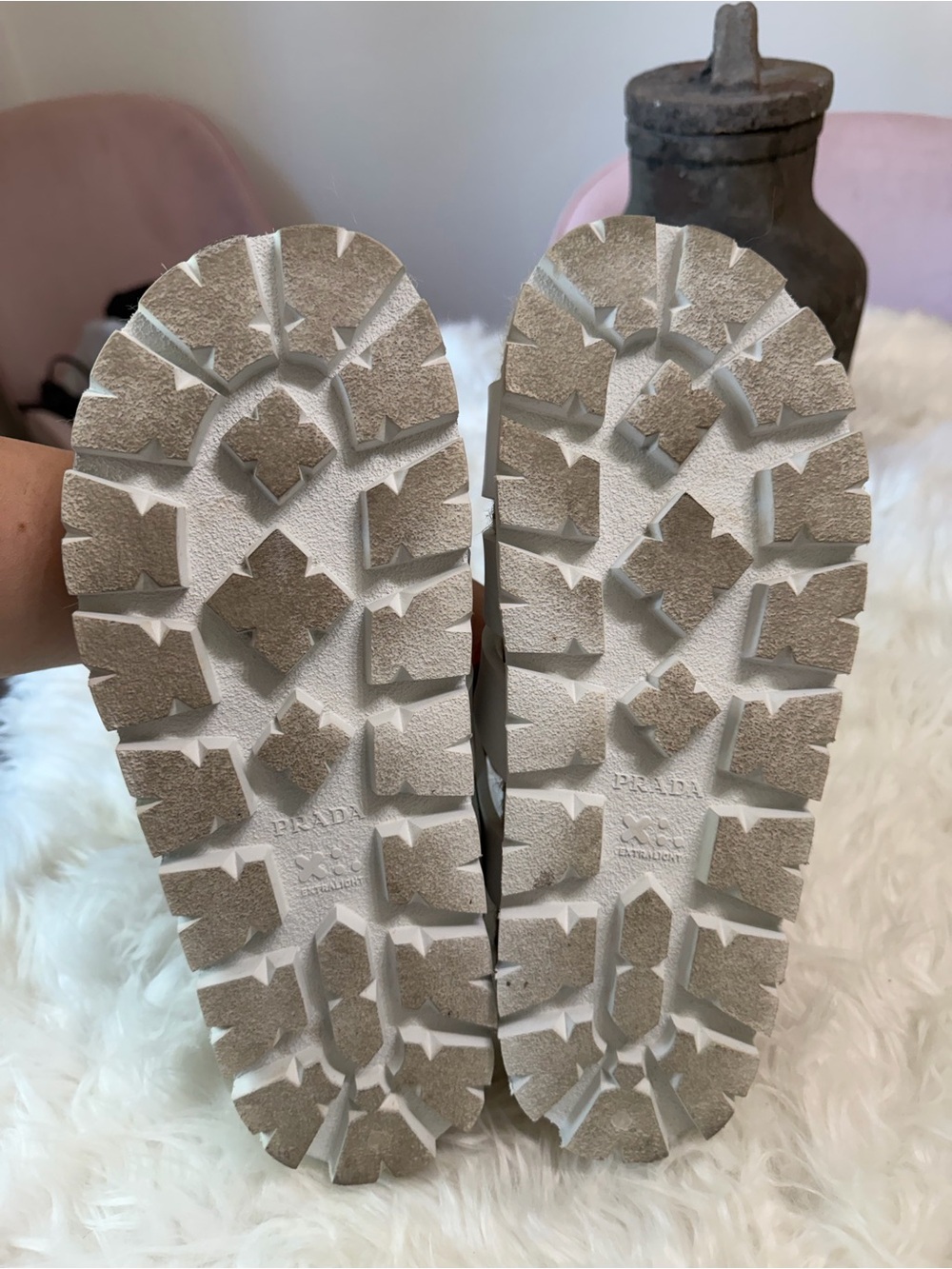 PRADA MONOLITH RUBBER SANDALS - Picture 8 of 8
